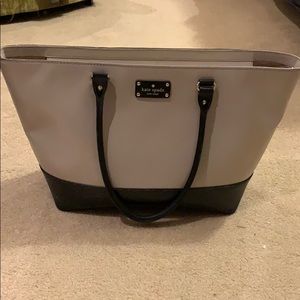 Kate spade large shoulder bag black beige Tote